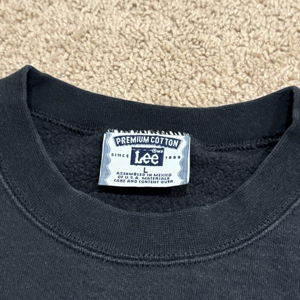 Vintage 90s Colorado University CU Buffs Sweatshirt Men's Large Black Pullover - Picture 3 of 6